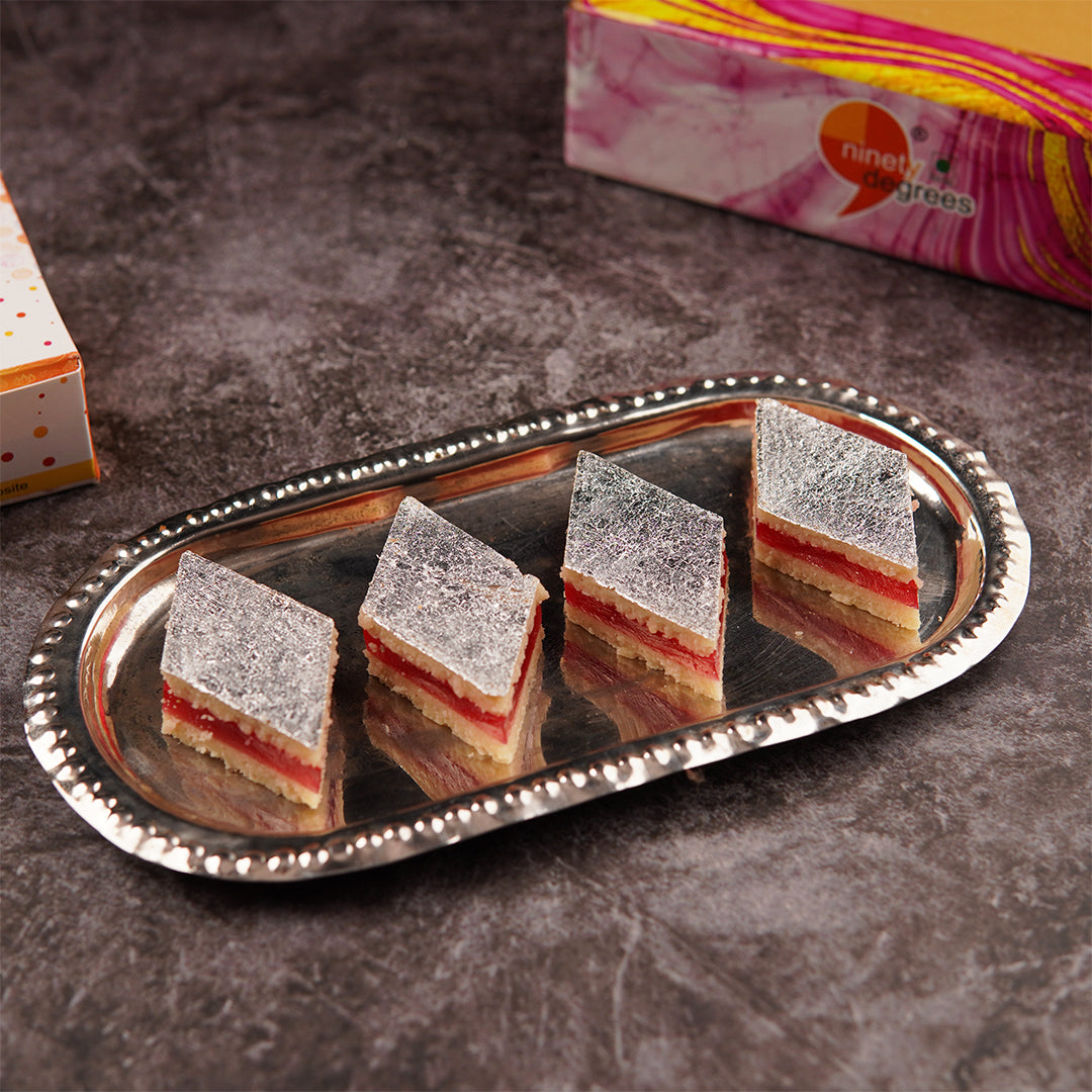 Kaju Jelly Katli (Strawberry)