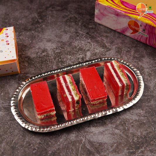 Kaju Jelly Sandwich (Strawberry)