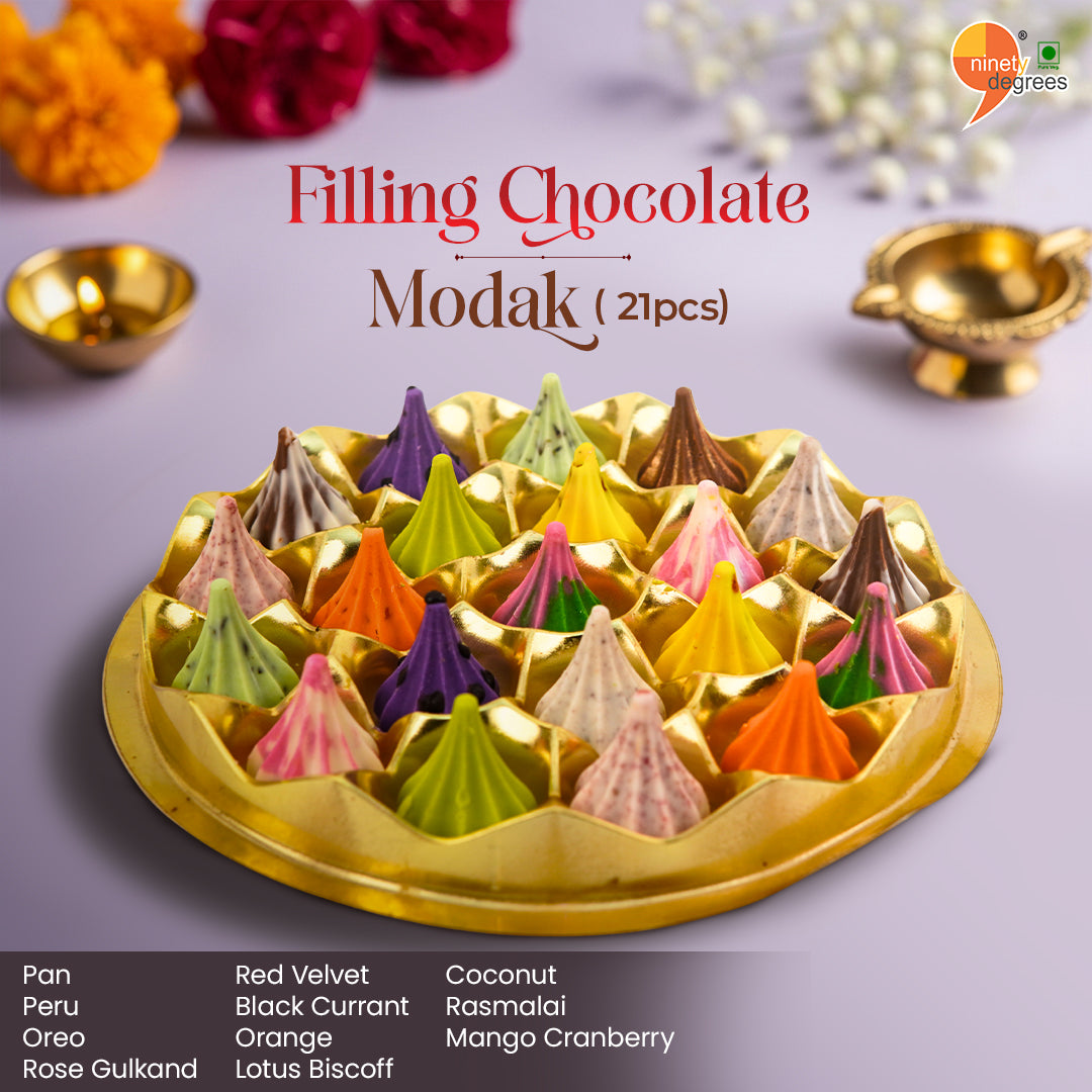 Chocolate Flavour Modak 21pc