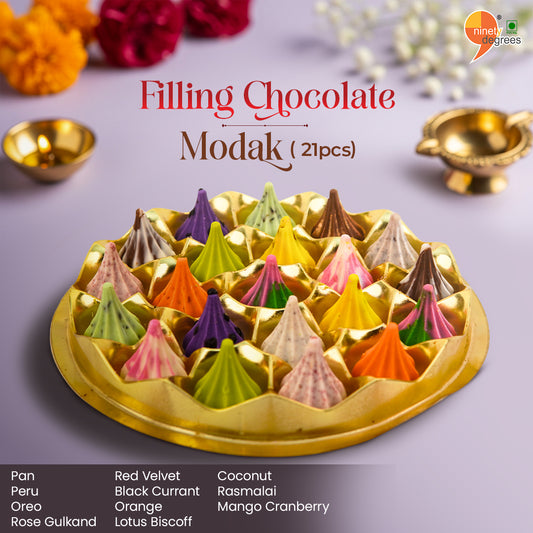 Chocolate Flavour Modak 21pc