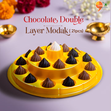 Chocolate  Modak Double Layer 21pc