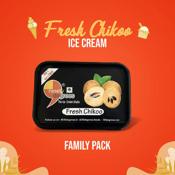 Fresh Chikoo Ice Cream