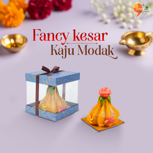 Fancy Kesar Kaju Modak