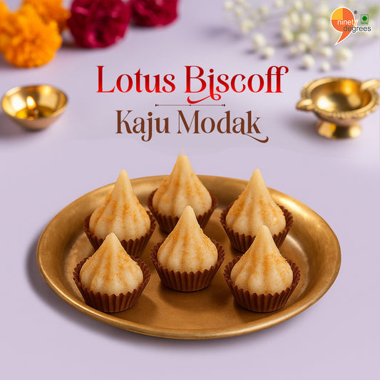 Lotus Biscoff Kaju Modak