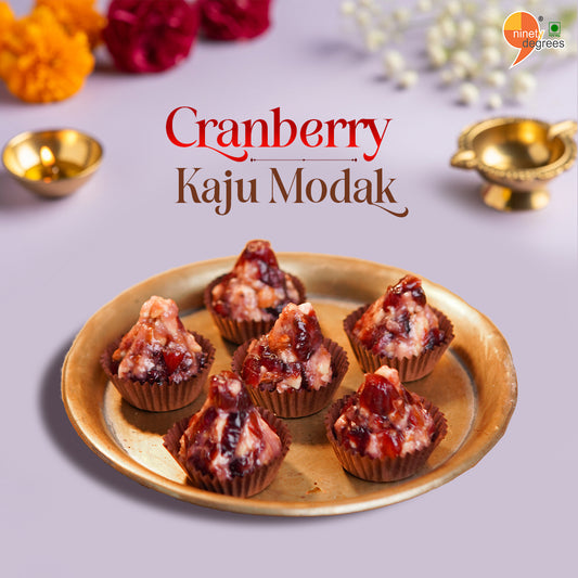 Cranberry Kaju Modak