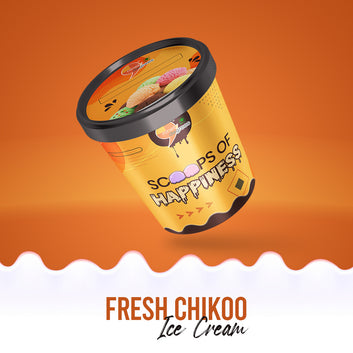 Fresh Chikoo Ice Cream