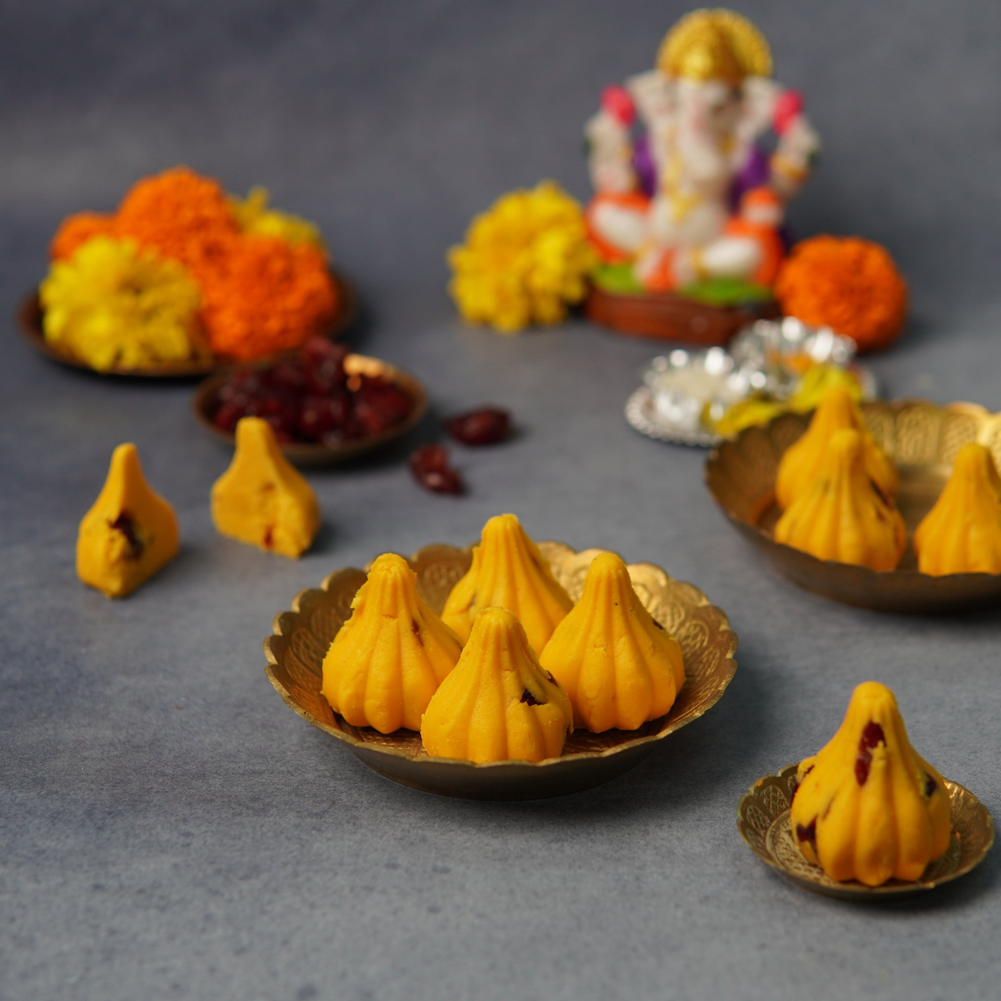 Mango Cranberry Mawa Modak